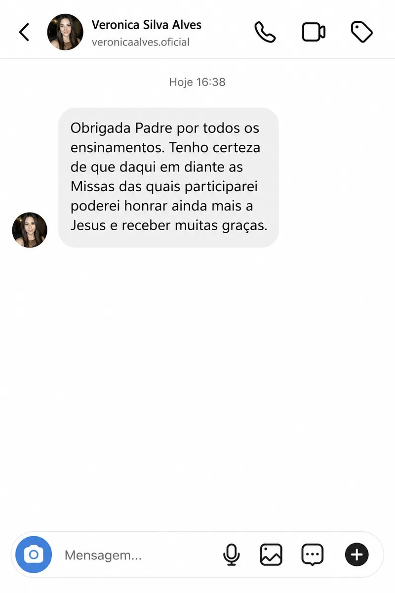 Depoimento de Veronica Silva Alves sobre a formação